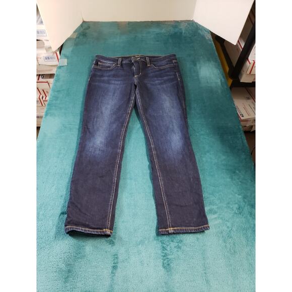 Joes Jeans Size 28 Womens Blue Pants Stretch Denim Ladies Mid Rise Cropped - Picture 1 of 12